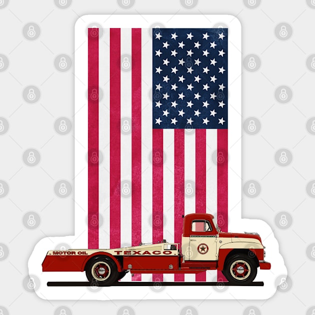 Merican Truck Sticker by mvommen